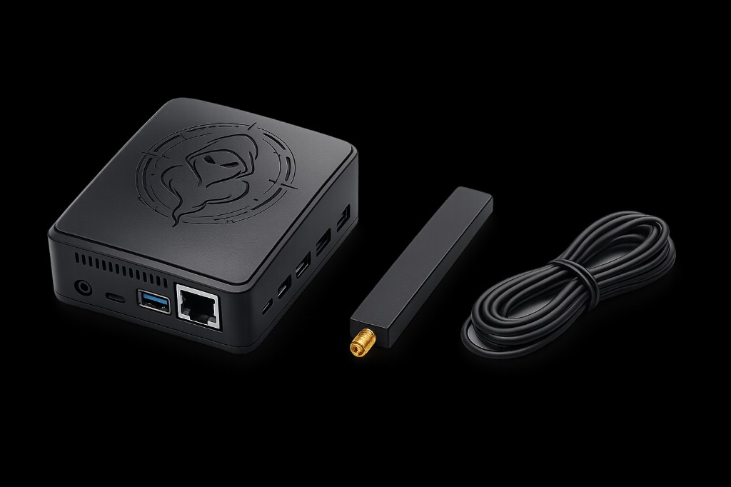 Ghost Scanner portable system with its supplied accessories